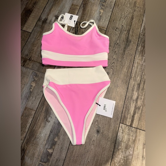 Beach Riot Prism Pink Egret Bikini Small/Medium NWT - Picture 3 of 6